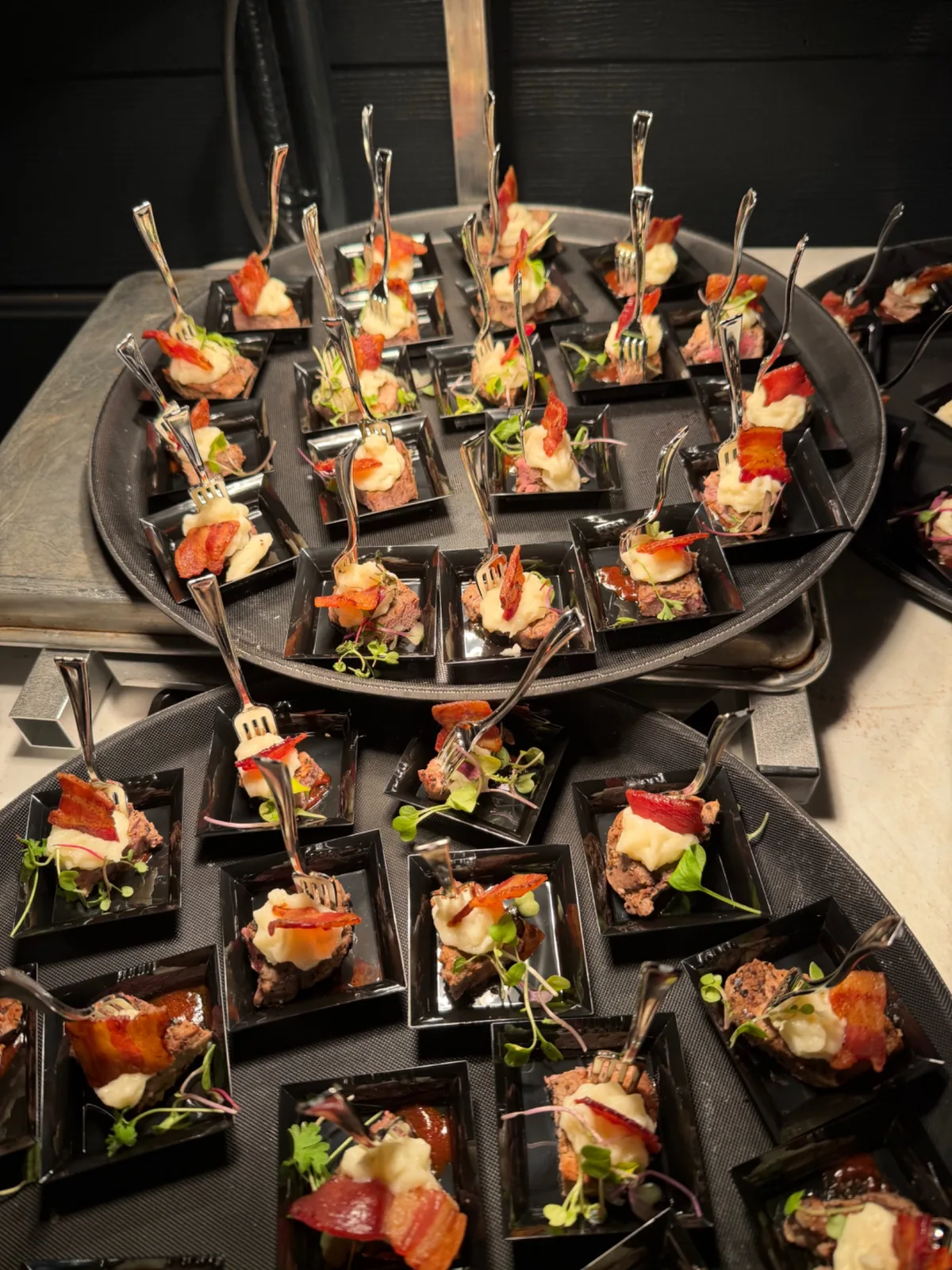 Catered reception bites