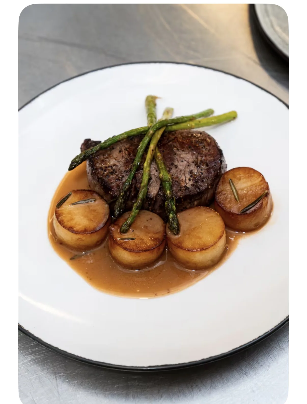 Private chef steak entrée